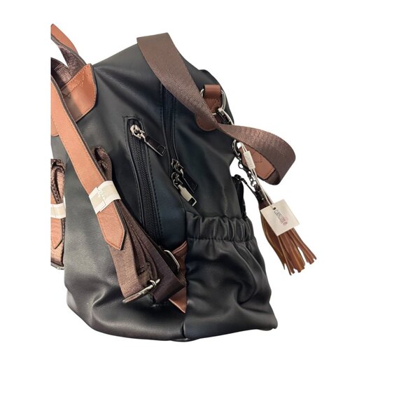 Gluci Convertible Leopard Bookbag with Shoulder strap and Wristlet Purse NWT - Picture 15 of 16